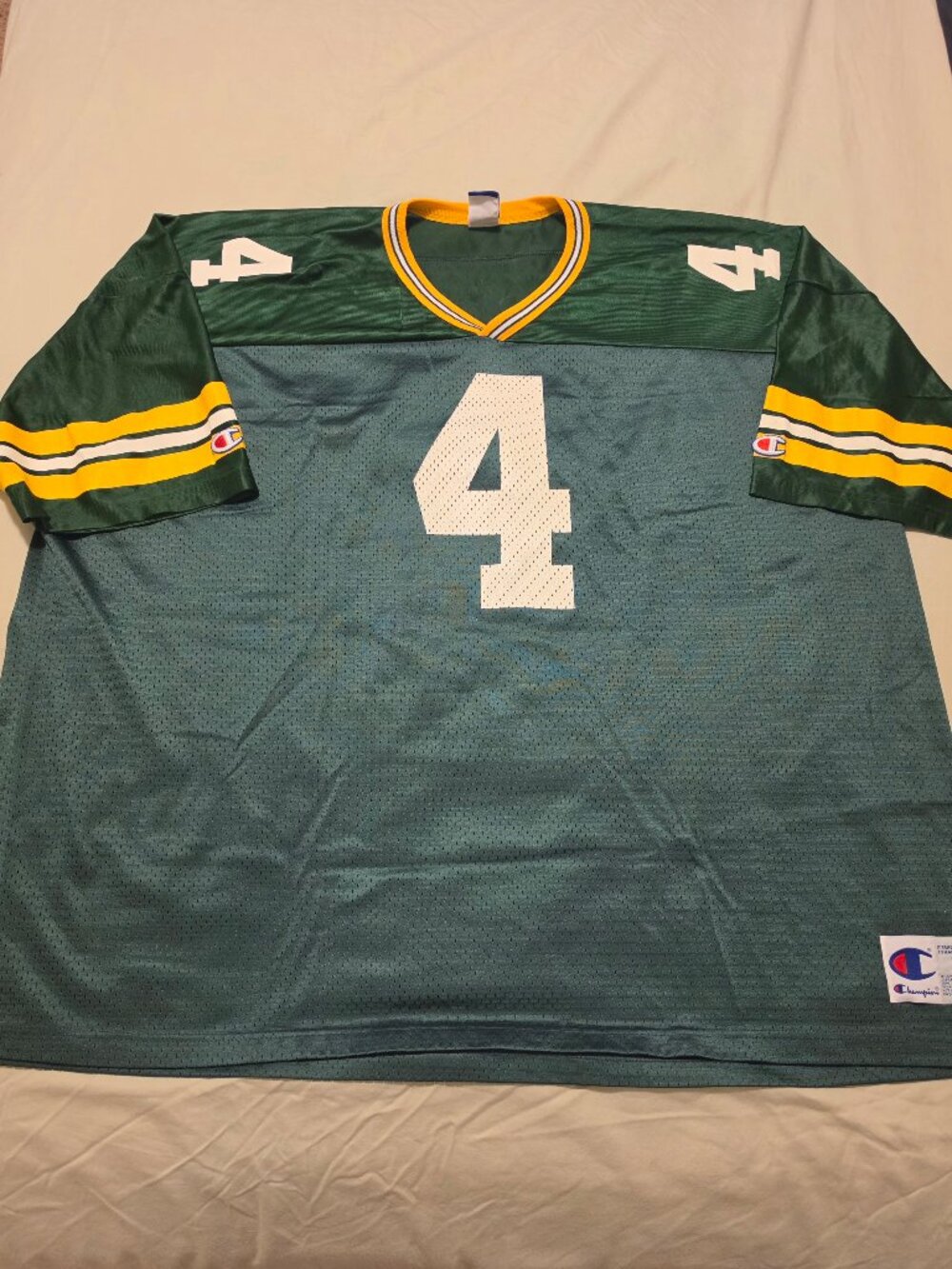 Champion Green Bay Packers Favre #4 Jersey, XXXL, 3XL, 56 - Picture 4 of 6